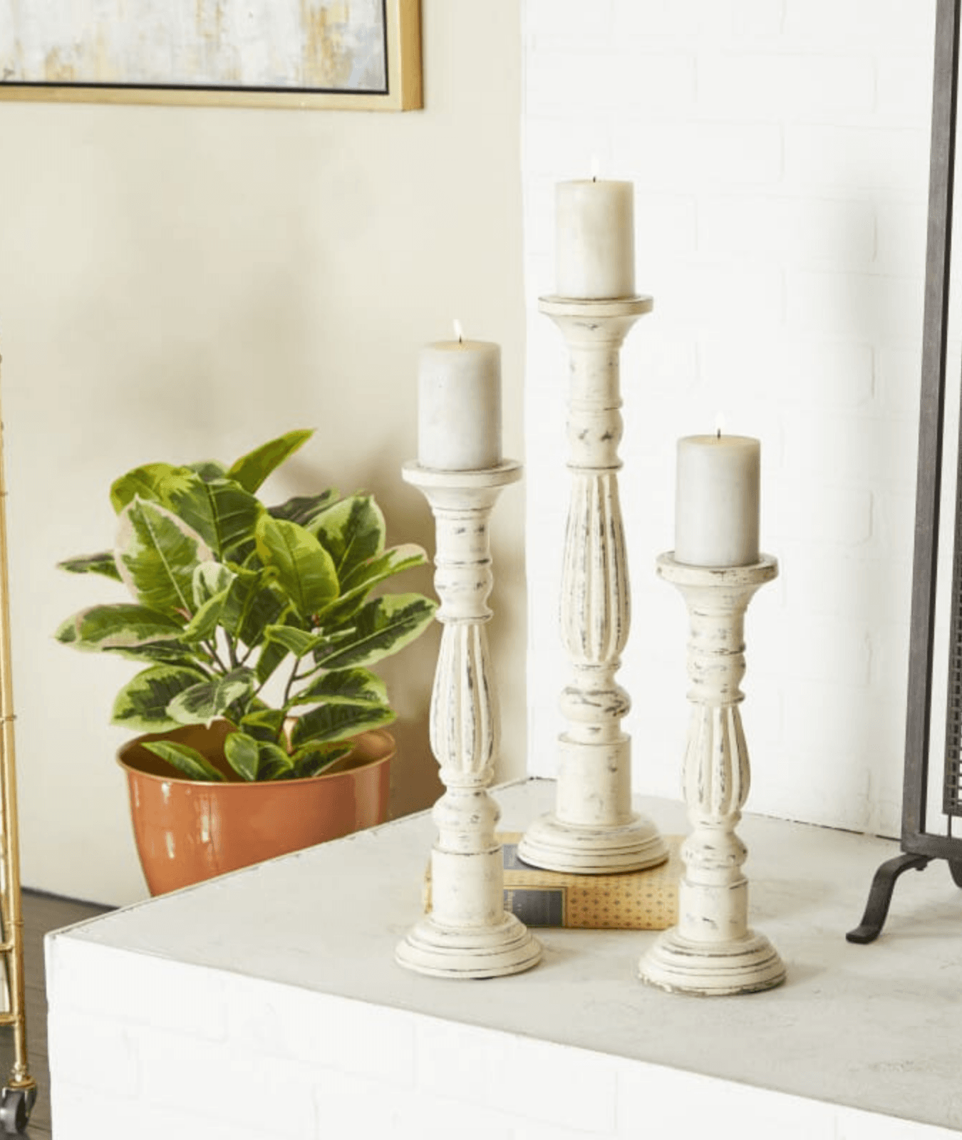 Oak Candlestick Holder (Set of 3)
