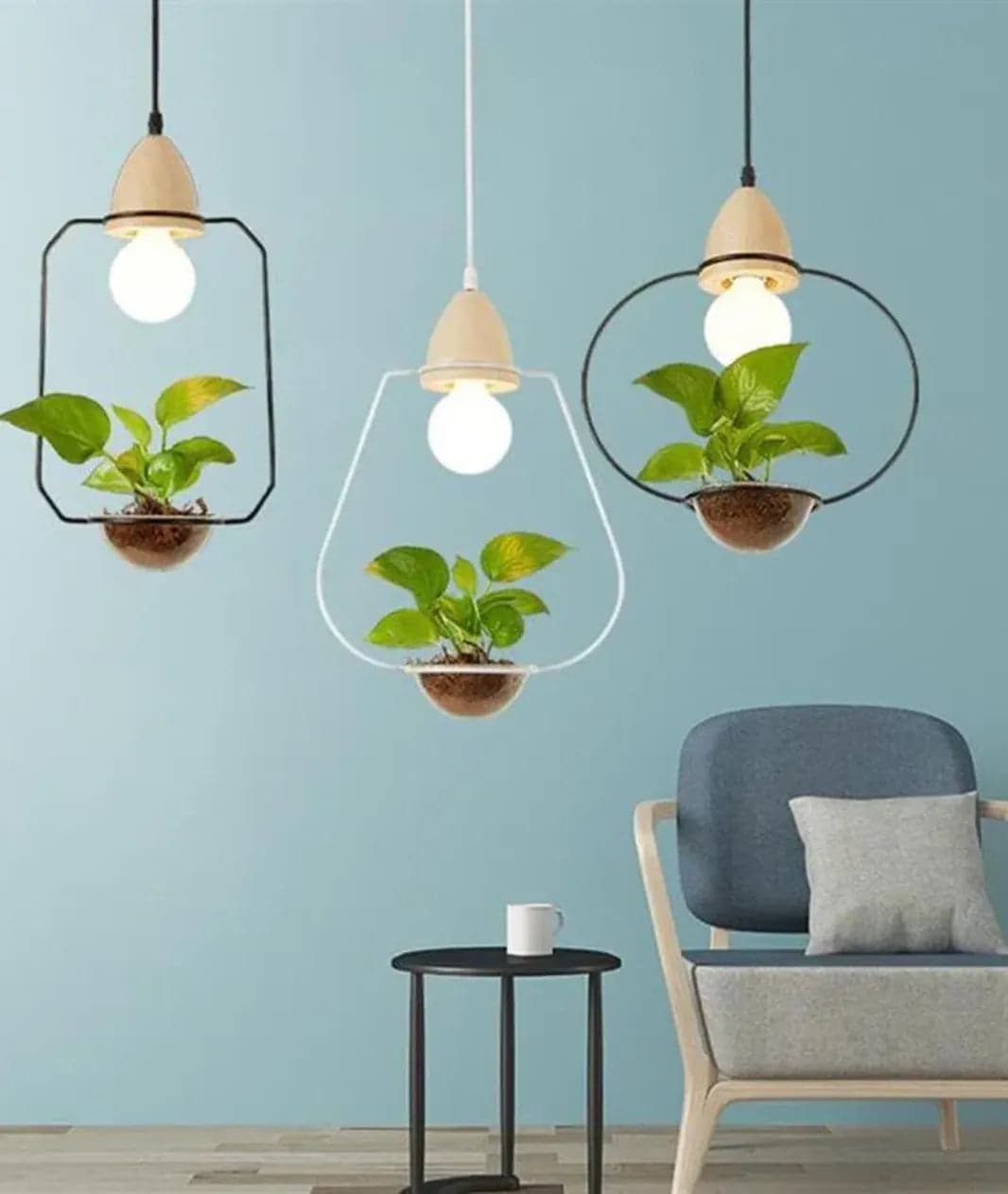 LED Hanging Plant Pendant Light