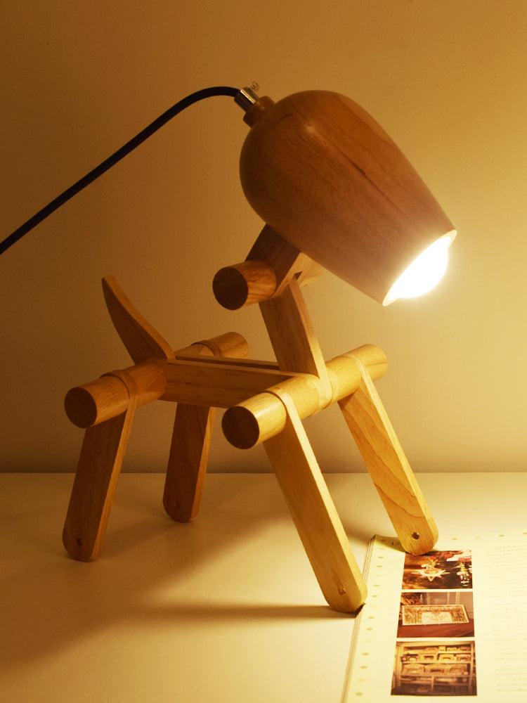 Personalized solid wood table lamp - Lamp & Glow