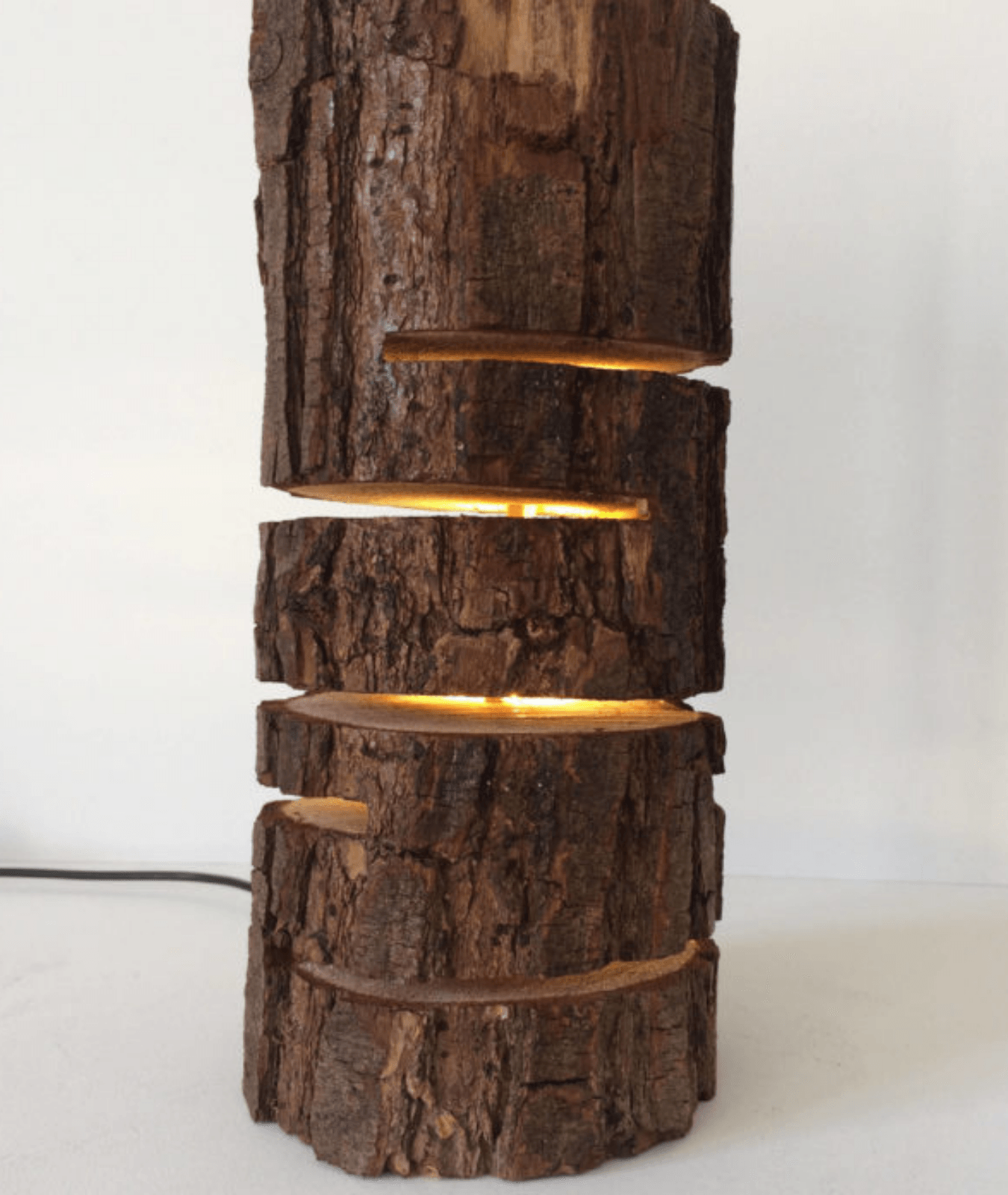 Glowing Log Wooden Lamp - Lamp & Glow