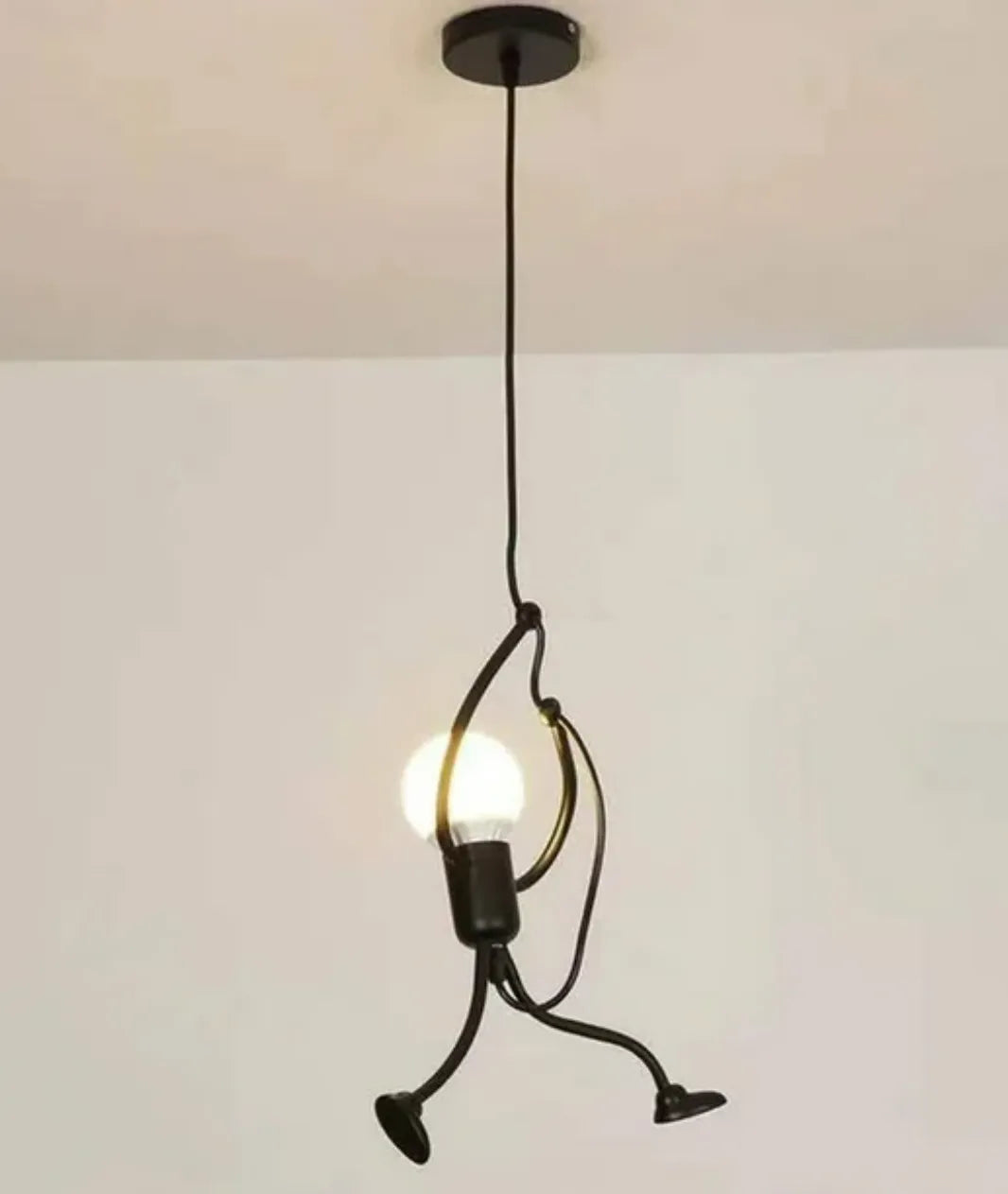 Hanging Iron kid Pendant Light - Lamp & Glow