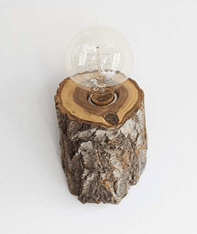 Natural Wood Authentic Decor Vintage Wall Sconce Japanese Style Rural Wood Lamp - Lamp & Glow