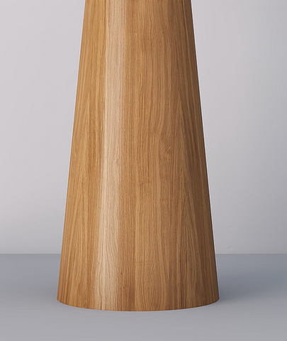 Tipped Hat Wooden Standing Lamp - Lamp & Glow