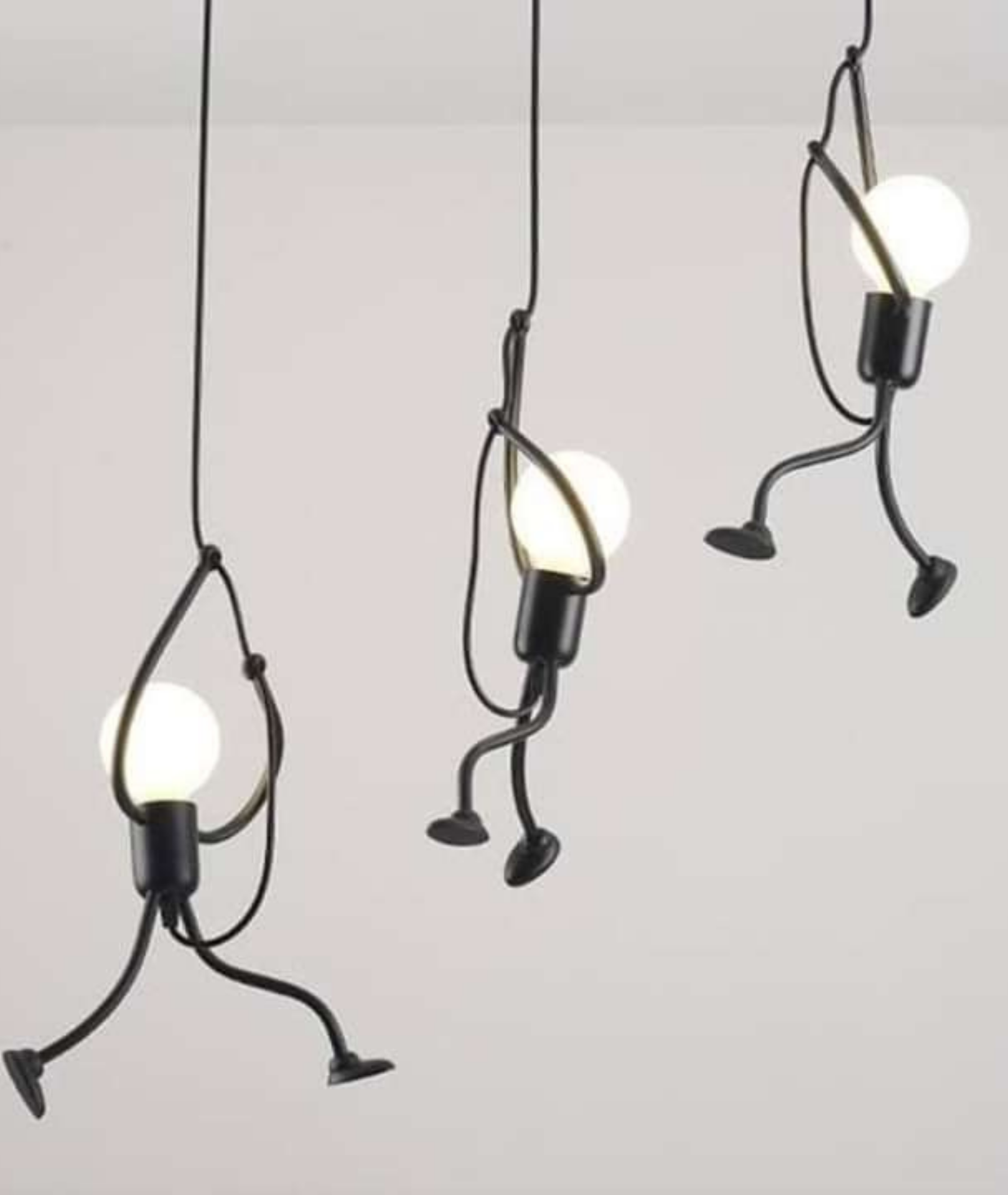 Hanging Iron kid Pendant Light - Lamp & Glow