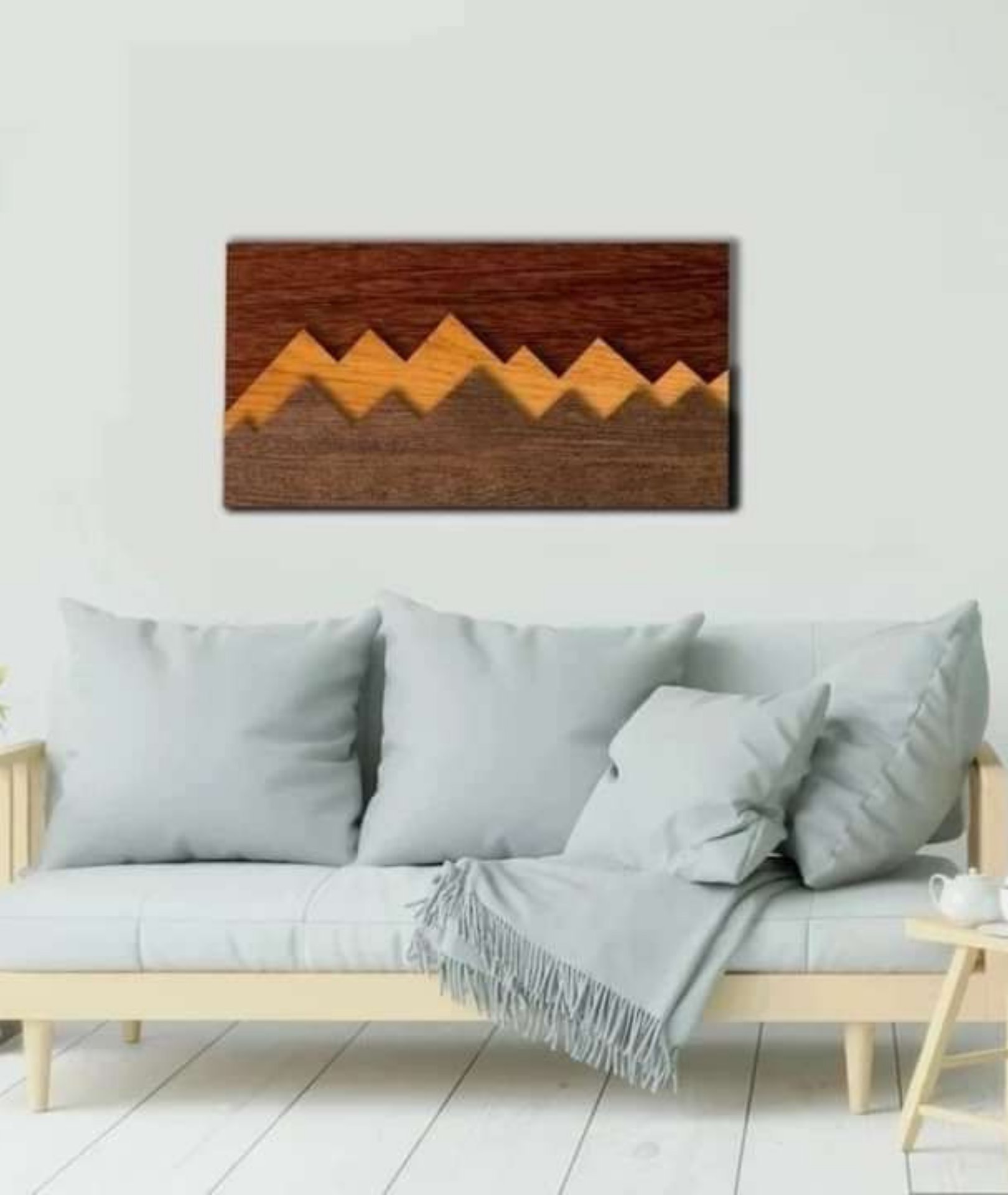 Mountain Wooden LED Wall Art Lamp - Lamp & Glow