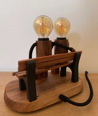 Lovers on the Bench Table Lamp - Lamp & Glow