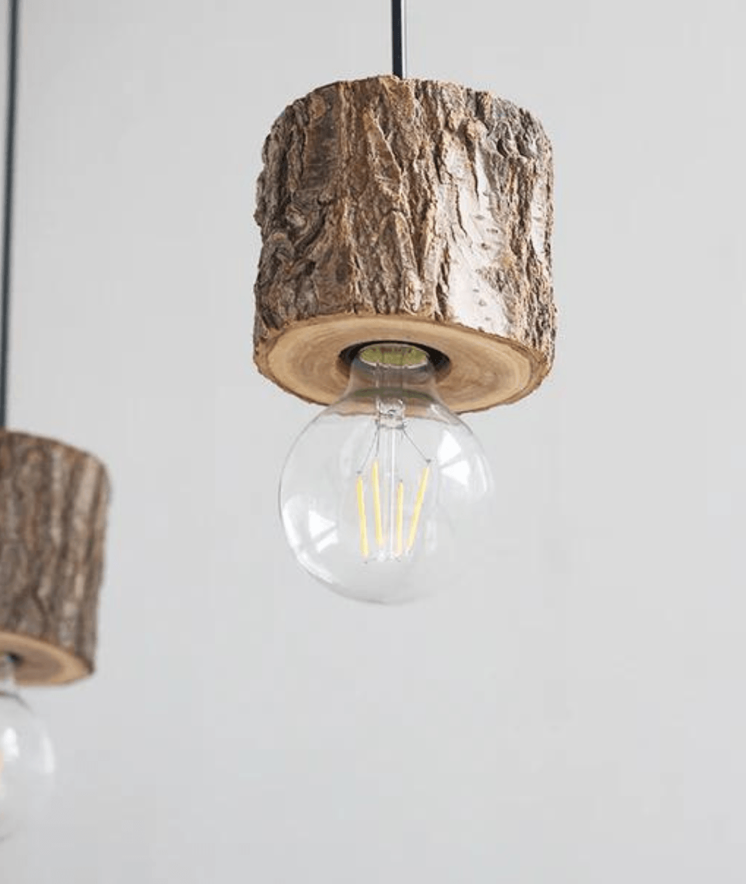 Woodpecker Timber Stump Pendant light - Lamp & Glow