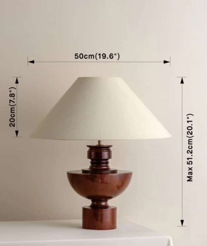 Red Rock Wooden Table Lamp - Lamp & Glow