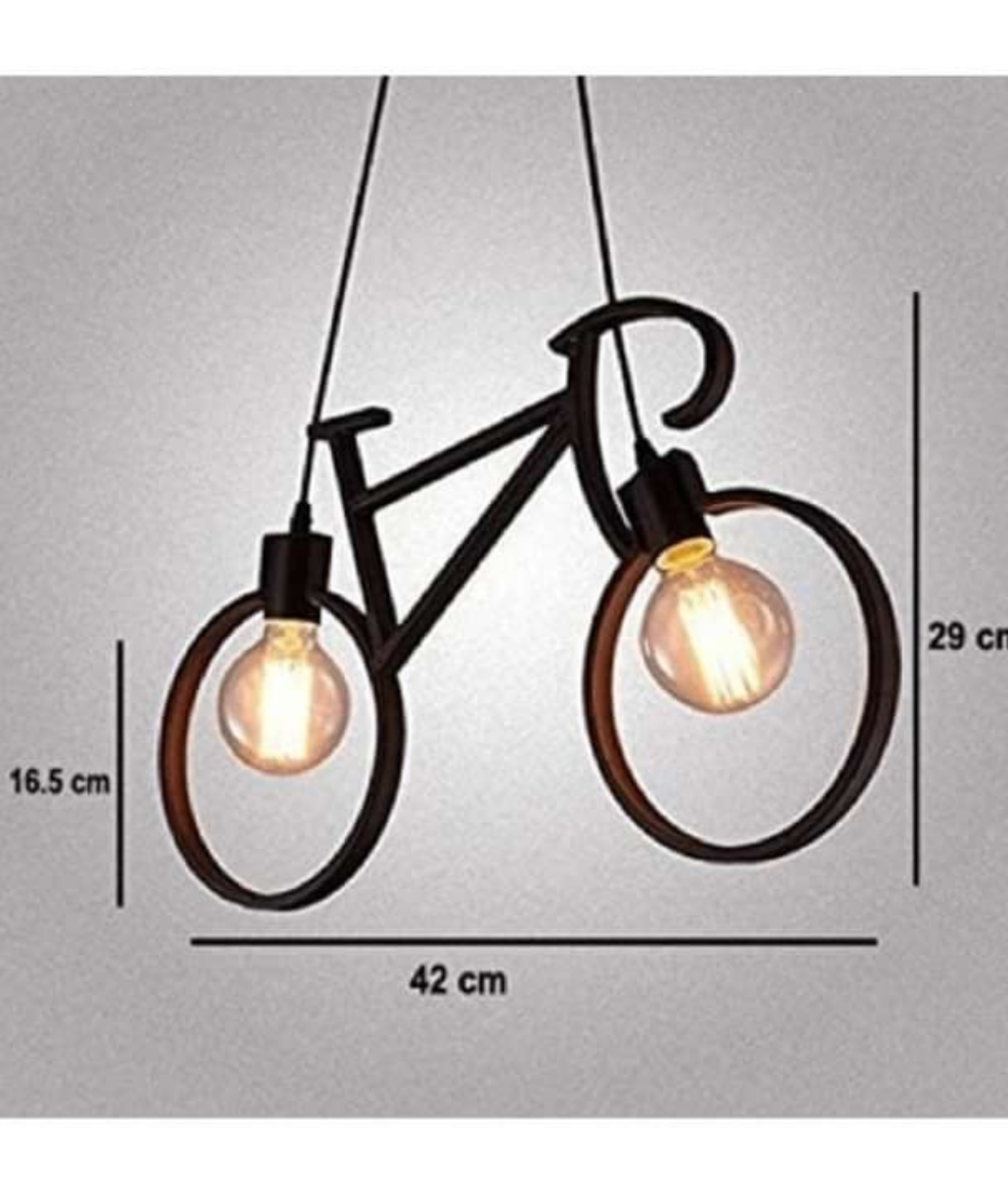 Hanging Bicycle Style Lamp - Lamp & Glow