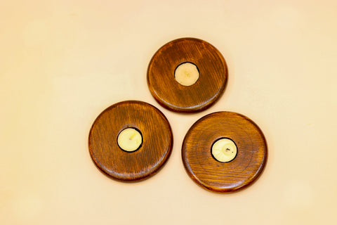 Wooden Eye Tealight Holder