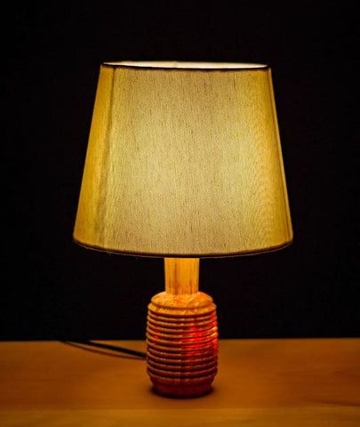 Brubaker Wooden Lamp with Shade