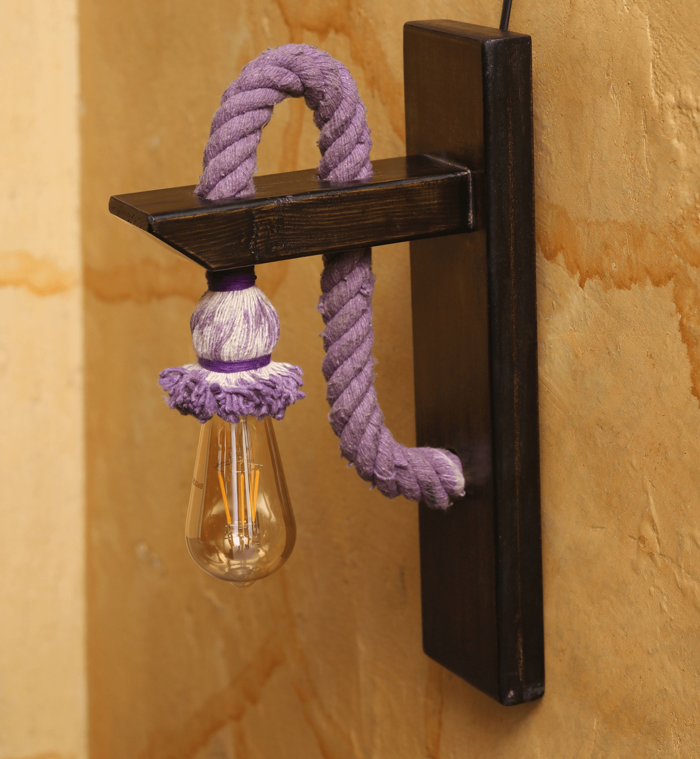 Rope Wall Hanging Sconce - Lamp & Glow