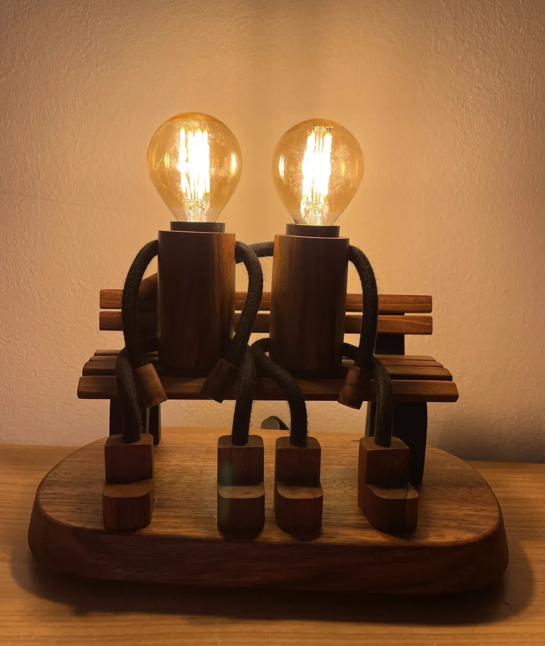 Lovers on the Bench Table Lamp - Lamp & Glow