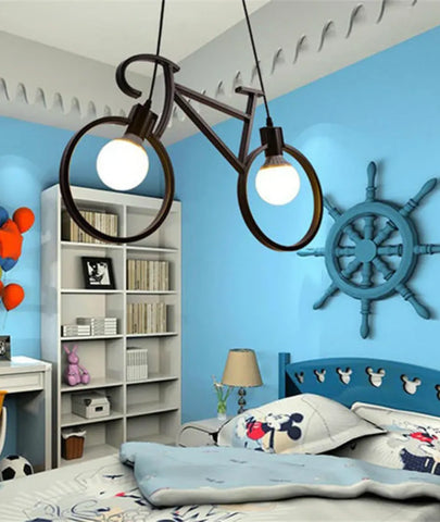 Hanging Bicycle Style Lamp - Lamp & Glow