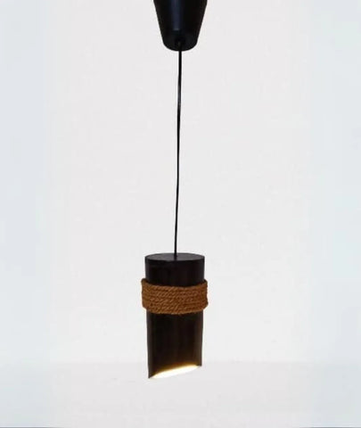 Original Bamboo Style Hanging Wooden Lamp - Lamp & Glow