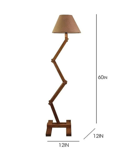 Angler Wooden Floor Lamp - Lamp & Glow