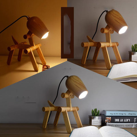 Personalized solid wood table lamp - Lamp & Glow