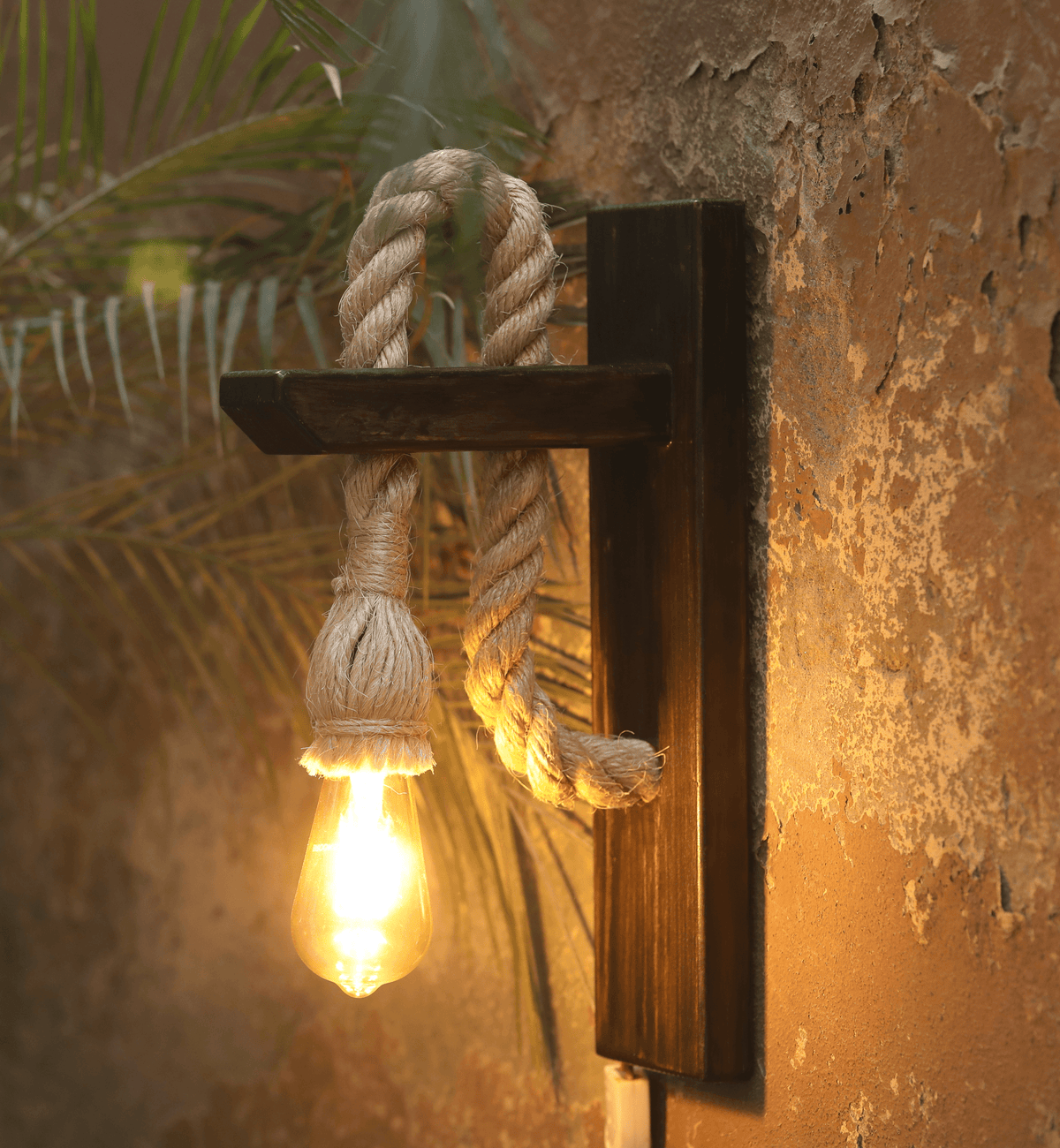 Rope Wall Hanging Sconce - Lamp & Glow