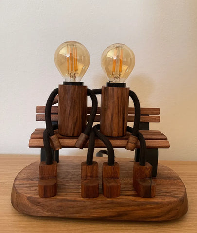 Lovers on the Bench Table Lamp - Lamp & Glow