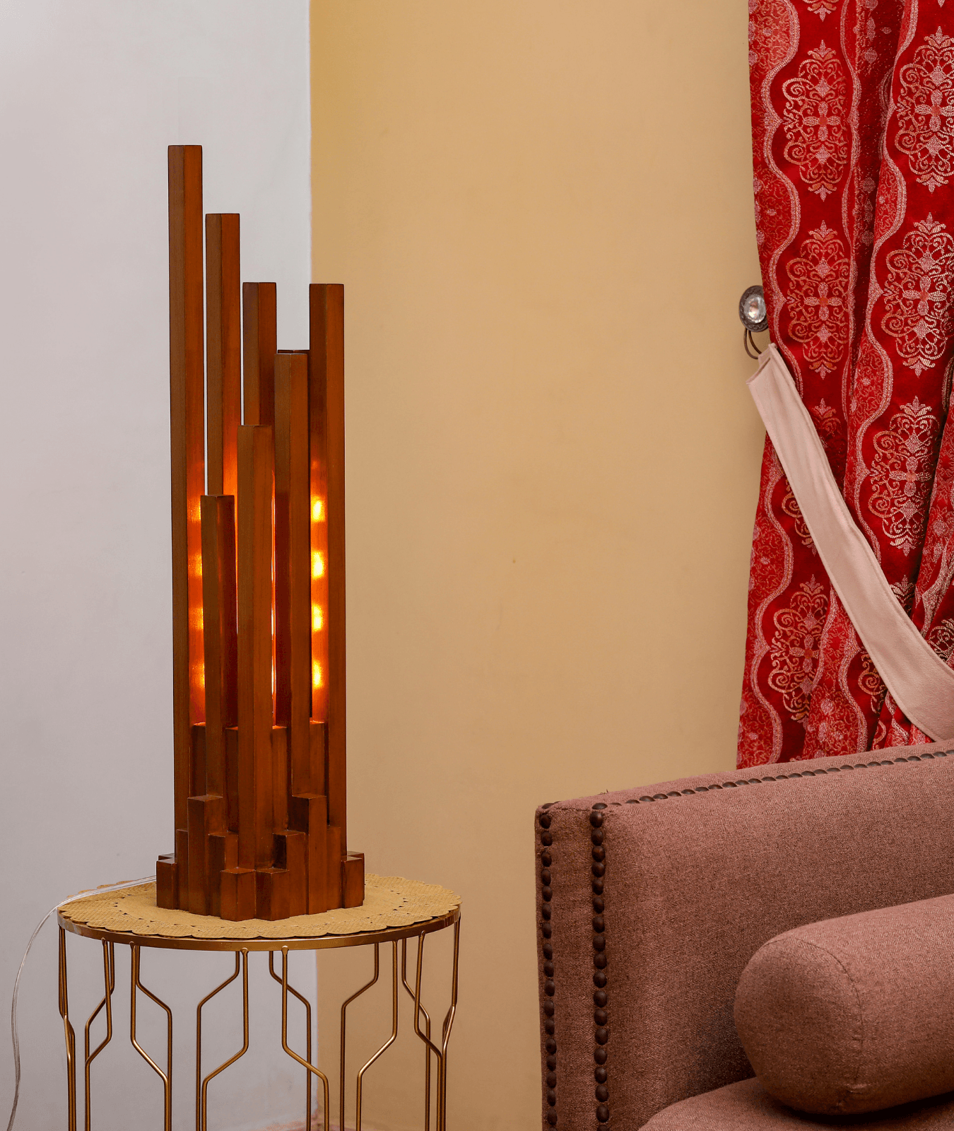 Tempting Wooden Lamp - Lamp & Glow