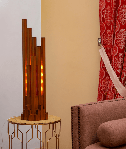 Tempting Wooden Lamp - Lamp & Glow