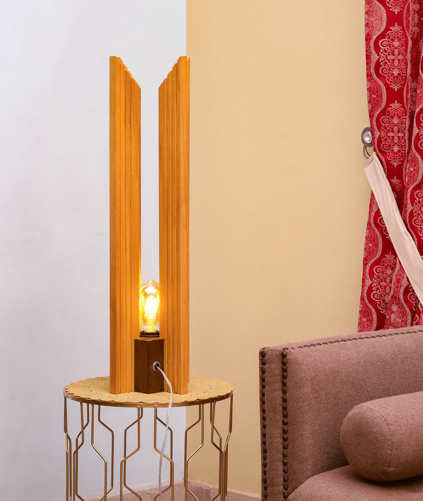 Architectural Wooden Lamp - Lamp & Glow