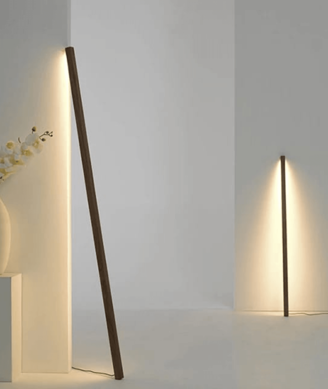 Nordic Vertical LED Wooden Standing Indoor Lamp - Lamp & Glow