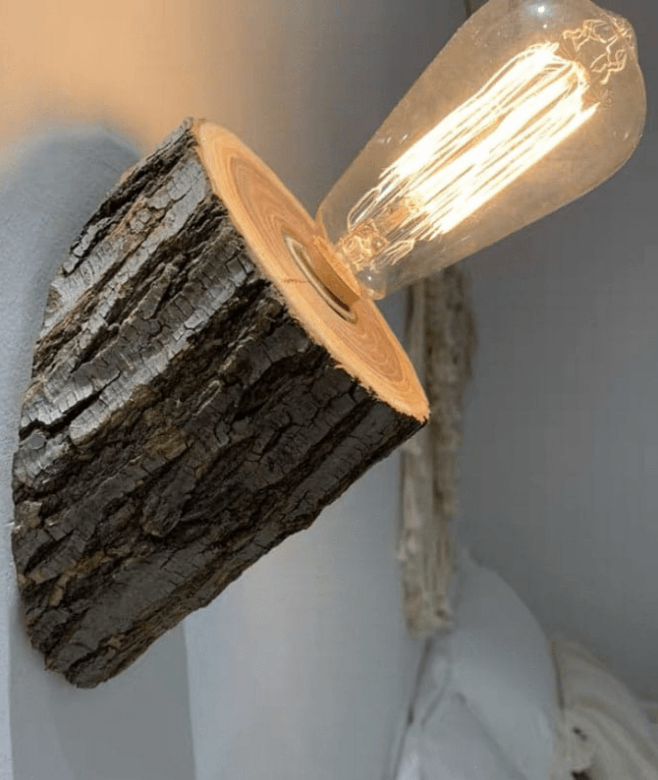 Natural Wood Authentic Decor Vintage Wall Sconce Japanese Style Rural Wood Lamp - Lamp & Glow