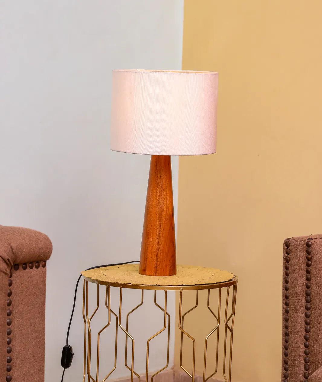 OAK TABLE LAMP - Lamp & Glow